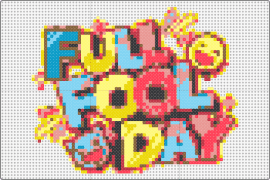 Full Fool Day Logo (wip) - full fool day,nikke,goddess of victory,video game,colorful,sign,playful