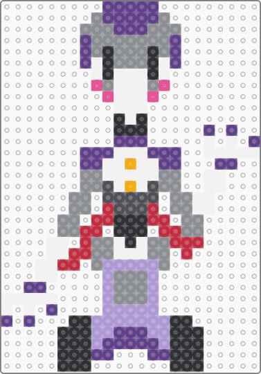 FNAF Mini Staff Bot - purple,gray,fnaf,five nights at freddys,security breach,staff bot,scott cawthon,steel wool studios