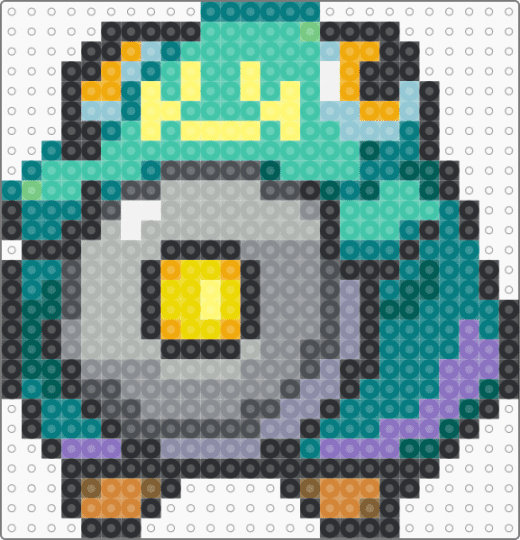 Bellibolt Sprite - gray,teal,beige,pokmon,bellibolt