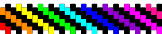 Rainbow cuff🌈 - black,green,purple,colorful