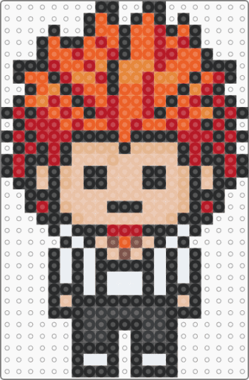 Leon Kuwata (Danganronpa) - black,red,beige,orange,video games,danganronpa