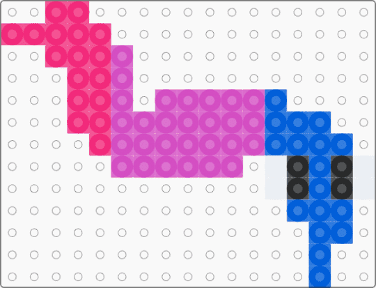 Bi worm - blue,pink