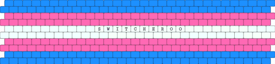 Trans switcheroo - light blue,pink