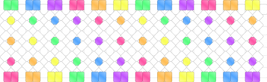 Rainbow and white rotator base - white,orange,green,purple,colorful