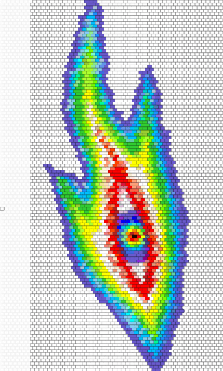 Lateralus Third Eye - white,blue,light blue,green,red,colorful