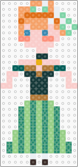 Spring Flower Princess - teal,beige,orange,princess,fairytale,girly,cute,spring,seasons,elemental,strawberryblonde