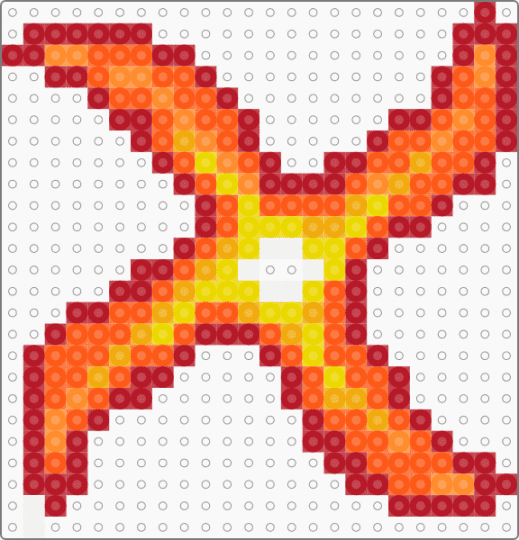 Fire Shuriken - orange,red,shuriken,anime,ninja,weapons,fire,warm