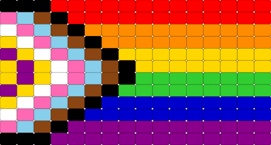 progress pride flag v2 - red,pink,yellow