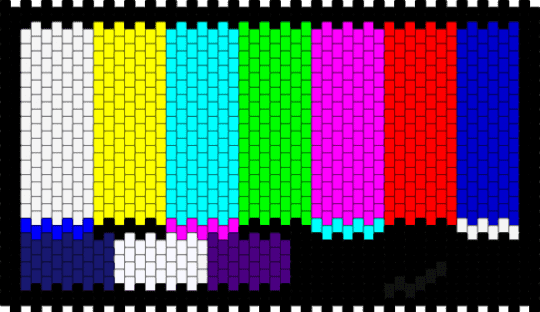 Tv static panel - light blue,pink,purple