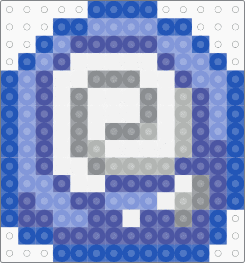 animal crossing fossil - blue,purple,light blue