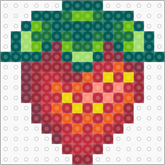strawberry - strawberry,stardew valley,fruit,plant,food,video game,gaming,gray,green,red