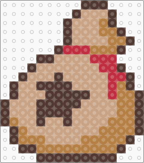 animal crossing bell bag - brown,beige