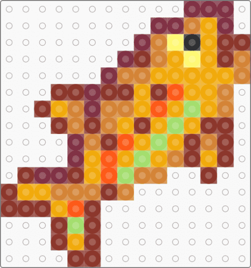 stardew valley rainbow trout - orange,red