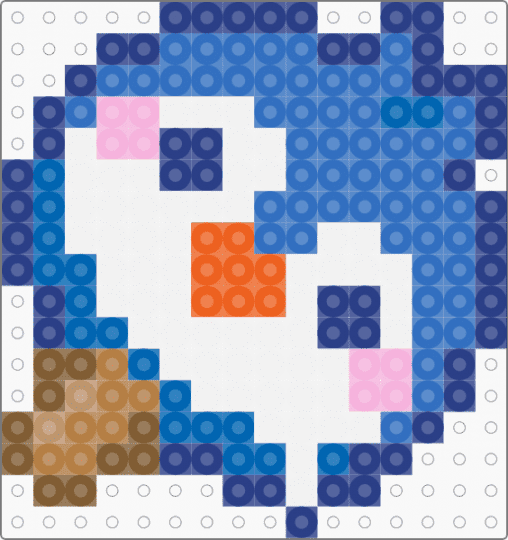 melted penguin popsicle - ice cream,penguin,popsicle,dessert,animal,food,blue