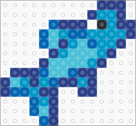 stardew valley anchovy - blue,light blue