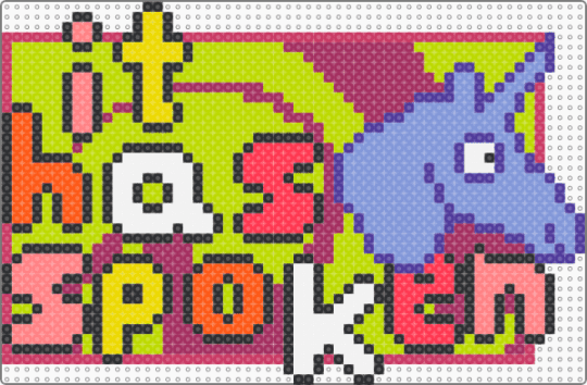 IT HAS SPOKEN - charlie the unicorn,sign,text,animation,psychedelic,trippy,cartoon,pink,red,light blue,green,unicorn,nostalgia