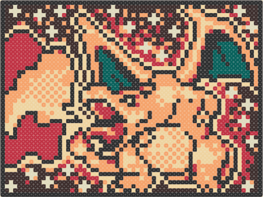Charizard TCG v2.2 - brown,beige,orange