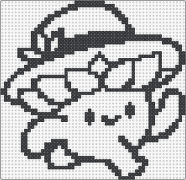 succulent outline - succulent,outline,cute,hat,character,playful,black