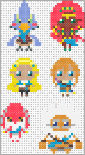 Breath of the Wild Champions - light blue,orange,red,beige,colorful,legend of zelda,breath of the wild,botw,nintendo