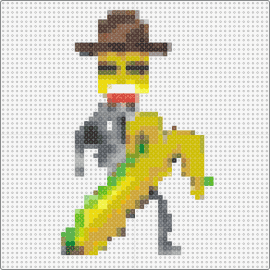 banana man - banana,fruit,cowboy,whimsical,wild west,charm,funny,character,quirky,yellow