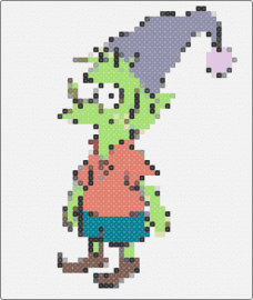 Elfo - elfo,disenchantment,character,tv show,cartoon,funny,green,red