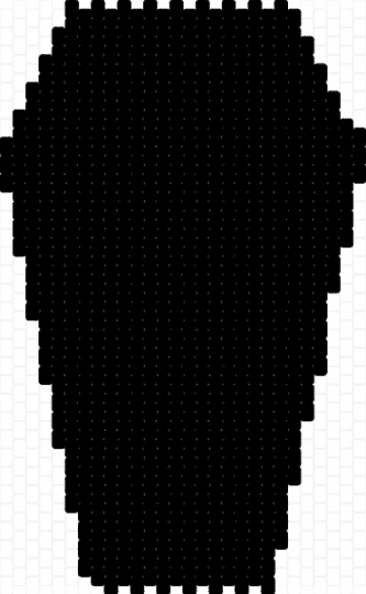 Coffin bag pattern - black