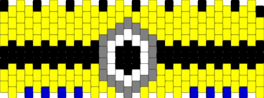 Minion Peyote Cuff - yellow
