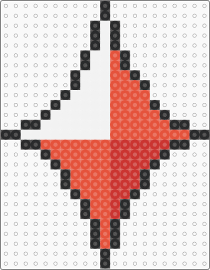 Dark Choco Gem Small - white,red