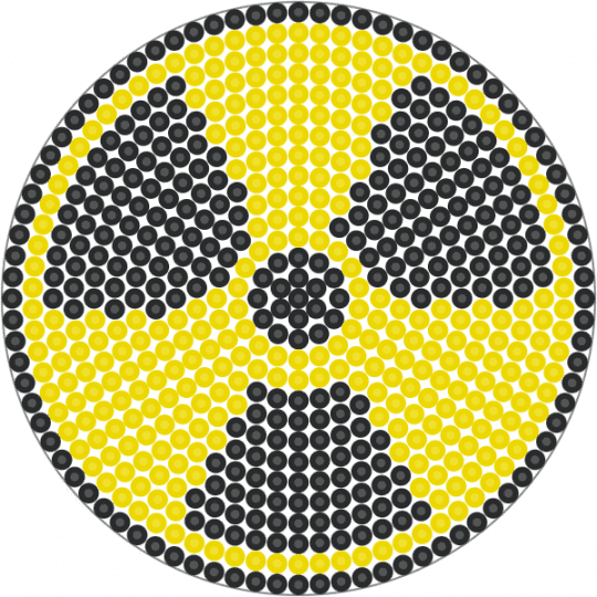 Radioactive Symbol!!! :3 - black, yellow