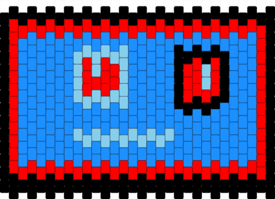 Vox panel - light blue, red