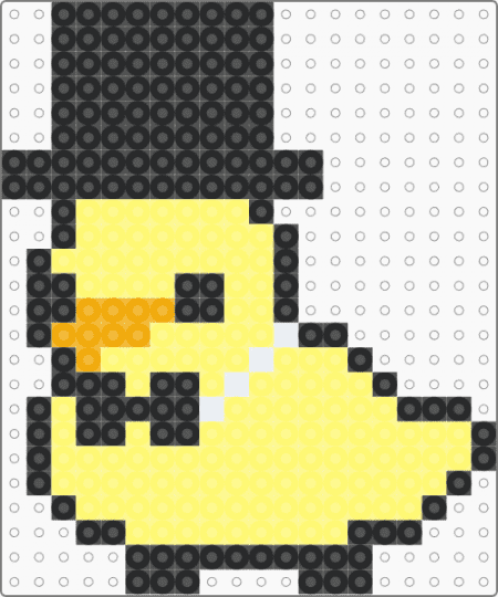 Gentlemen duck - ducky,top hat,yellow
