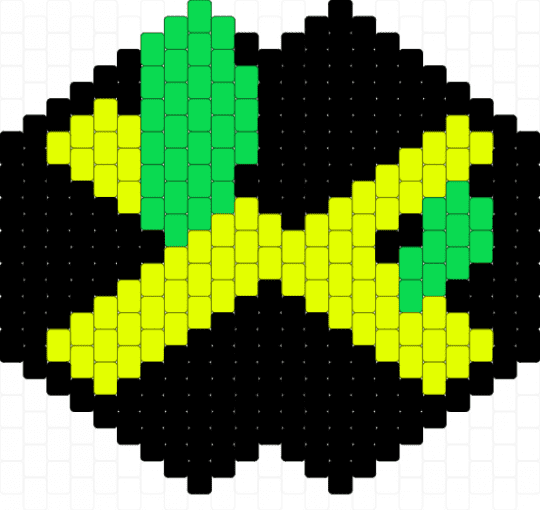 Radioactive mask idk - teal, yellow