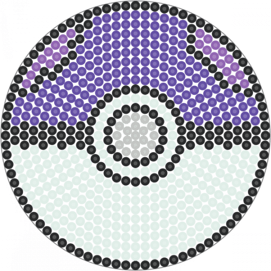 Master Ball - purple, white