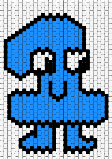One bfdi - white,light blue