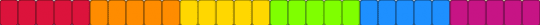Rainbow - colorful, green, orange, pink
