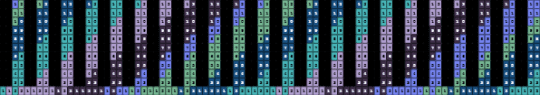 herringbone cuff guide - 4mm seed beads (44×12) - herringbone,cuff,guide,numbered,blank,stripes,green,purple