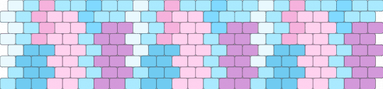 Pastel Bars Peyote Cuff(24×8) - light blue,pink,peyote,cuff,pastel,pattern,shapes,bars,blocks,repeating
