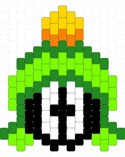 Marvin the Martian Peyote Charm (15×13) - green,alien,cartoon,character,charm,peyote,marvin,martian