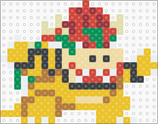 Bowser - yellow,red