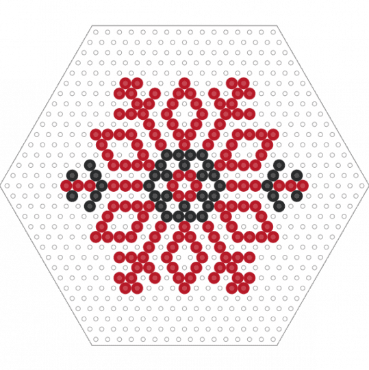 Snowflake  - Cherish Ball - red