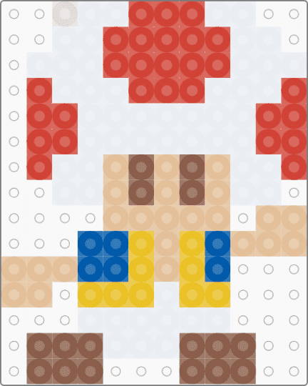 Toad - red,beige,tan