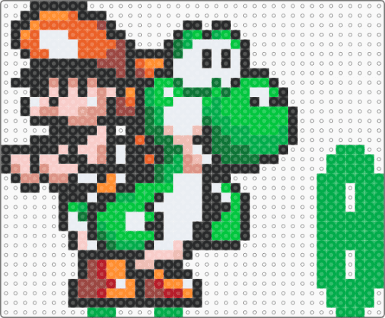 Yoshi's Island - Mario & Yoshi - yoshi,mario,nintendo,video game,super mario,gaming,green