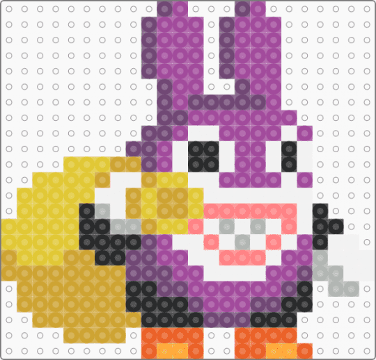 Mario Maker - Nabbit - orange,pink