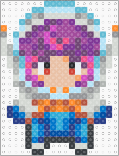 Juno - Overwatch - light blue,blue,beige,pink