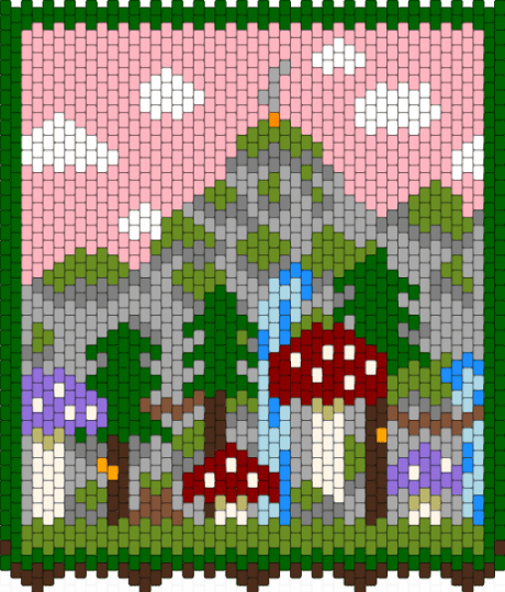 Mini Peak Banner for Maggs - green,beige,pink,base,ftu,f2u,peak