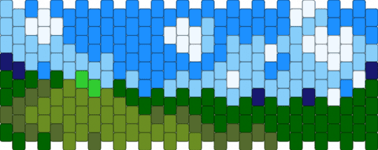 bliss - landscape,cuff,nature,light blue,green