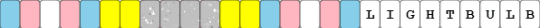 inanimate insanity kandi bracelet. (for my sister) - light blue,pink,yellow,beige