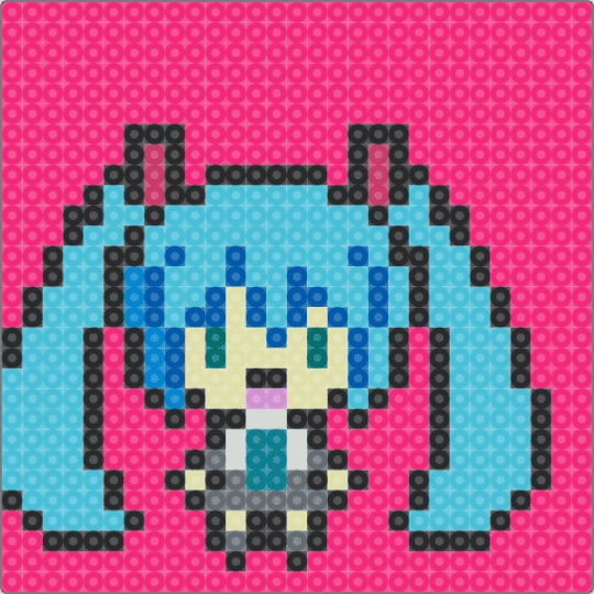 miku... - light blue,pink