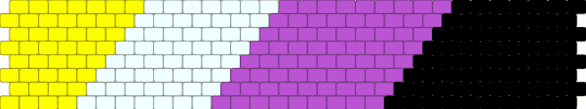 Non-Binary Diagonal Cuff - pink,yellow,lgbtq,nonbinary,peyote,purple,white,black