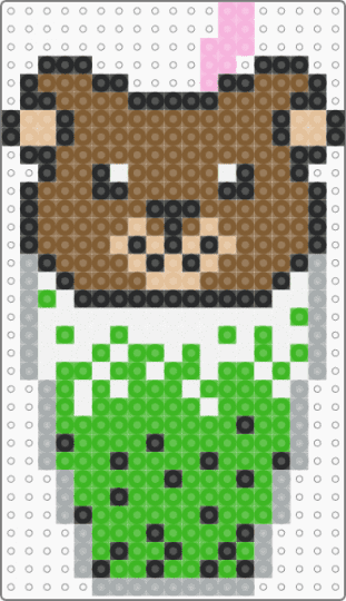 matcha bear - tan,green